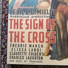 Rare 1932 Cecil B Demille s  the Sign Of The Cross original 1 Sheet Movie Poster