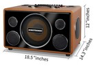 Singtronic Bt-800dsp Portable 800w Bluetooth Karaoke Free  2 X Wireless Mics