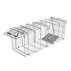 1-pack Silver Live Animal Cage Trap Folding Humane Cat Trap For Mouse 14 X 5 X 6