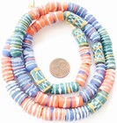 Amazing Handmade African Mixed Recycled Glass Ghana African Trade Beads-ghana