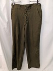 Vintage Korean War M-1951 Wool Od Green Field Trousers 33  Waist Unhemmed