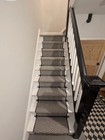 Set Of 10   Stair Carpet Rods   Thistle Finial - Wrought Iron   Up To 70cm Wide