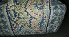 Vera Bradley Capri Blue Paisley Small Shoulder Duffle Bag Euc 10x5x5