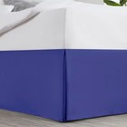 Elegant Queen Size Bed Skirt 14 Inch Drop Brushed Microfiber Pleated Hotel
