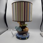 Kids Line Noahs Ark  Nursery Table Lamp  With Shade And Wall Art