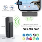 Jostart 4 In 1 Wireless Lavalier Microphone For Iphone ipad  Noise Reduction