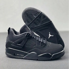 Nike Air Jordan 4  black Cat  Retro Men s Mid Top Basketball Shoes