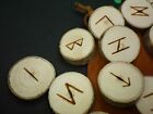 Wood Rune Set With Pouch - The 24 Runes Of The Elder Futhark And One Blank Rune