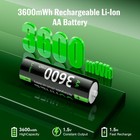 Oohhee 12x 3600mwh 1 5v Aa Rechargeable Lithium Battery For Electronic Devices