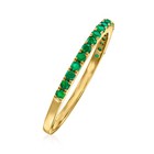 Pure Collection By Ross-simons 0 20 Ct  T w  Emerald Ring In 14kt Yellow Gold