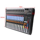 12 Channel Professional Live Studio Audio Mixer Mixing Console Usb Sound Board