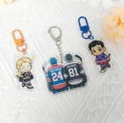 Fan Art Gift Set  Hockey Character Acrylic Keychain Bundle