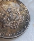 1989 1 Oz  American Fine 999 Silver American Eagle Dollar Tarnished