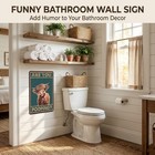 Western   Highland Cow Gifts Funny Highland Cow Are You Pooping Vintage Tin Sign