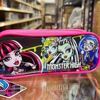 Mirage Pencil Pouch Monster High  8 w School Supplies - Pink   Black
