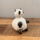 Vintage Ceramic Panda Bear Figurene Cute Decor