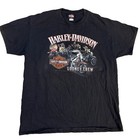 Harley-davidson Looney Tunes Crew Shirt Black Sun Fade Men   s Xl Florida Tee