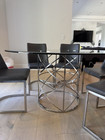 Dining Glass Table   Chairs