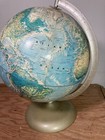 Vintage Rand Mcnally World Portrait Globe With Raised Geography