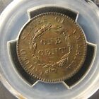 1820 Coronet Head Large Cent  N-13  Pcgs Ms-63  Large Date