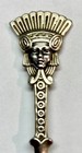 Silver Gilt Mexico Aztec Souvenir Spoon With Emblem Of Eagle   Rattlesnake  800