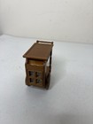 Vintage Miniature Dollhouse Dining Room Tea Beverage Cart Wood Brown 1 12
