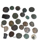 Lot Of 25 Ancient Greek  Roman And Byzantine Ae And Silver Coins 400bc - 1200 Ad