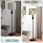 Haultop Drum Lamp Shades  Fabric Lamps Shades With Floral And Brids Print  13  t