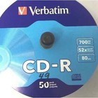 Verbatim Cd R Compact Discs 700 Mb 52x 80 Min 49 Count Blank