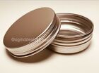 Aluminum Round Metal Tins storage Jar Candle Lip Balm Cosmetic Sample Containers