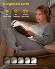 Portable Usb Led Reading Light Rechargeable With 3 Colors   5 Brightness Mode