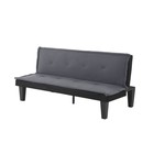 Grey Modern Futon Sofa Couch Bed Mattress Frame For Small Living Room Clearance