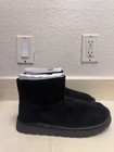Ugg Men   s Us 7 Black Suede Ankle Bootie Zip Closure Ankle Strap Round Toe