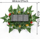 Artificial Cemetery Flower Saddle For Graves  Outdoor Headstone Decoration  Oran