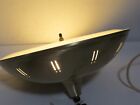 Mid Century Modern Vintage Gold Metal Atomic Saucer Hanging Lamp 14 