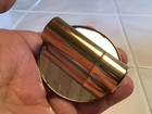 Vintage Brass Gold Compact Lipstick Tube Holder W  Mirror Las Vegas High Rollers