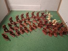 French Indian War 1 32 Armies In Plastic  Unpainted Woodland Indians Plastic Toy