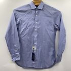 Polo Ralph Lauren Men s 16 Slim Fit Cotton Solid Blue Long Sleeve Button Shirt