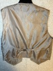 Vintage Basic Editions Leather Vest Tan Suede Mens Large Preowned