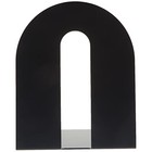 1 Pair 10in Heavy Duty Bookends With Non-skid Base Black Metal Book Ends