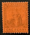 Travelstamps  Trinidad Stamps Scott  78 - One Penny Britannia - Mint Mogh