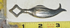 Antique Fish Shape Islamic 2-piece Surmadani kohl Metal Pendant  3  Long