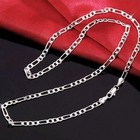 925 Sterling Silver Necklace Hip Hop Cuban Necklace For Men And Women 16 Inches 