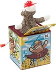 Schylling Brand Original Sock Monkey Jack-in-the-box - Funny Tin Musical Toy