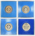East Germany  ddr  5 Mark 1983-88 All Commemorative Original Holders
