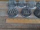 7 Pc Vintage Cage Metal Flower Frogs 