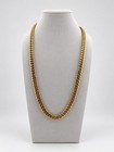 Men   s Miami Cuban Link Chain Necklace 14k Gold Plated 8mm 22-inch