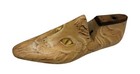 Antique Vintage Wooden Shoe Mold Cobbler Form Adult 8 1 2 Lion Painted On Mold