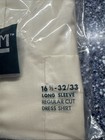 Stratum Sears Mens 16 5 Dress Shirt Long Sleeve Button Up Nos Vintage