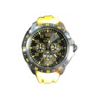 Invicta Men s Pro Diver 49286 Chronograph Yellow Silicone Strap Black Dial Nos